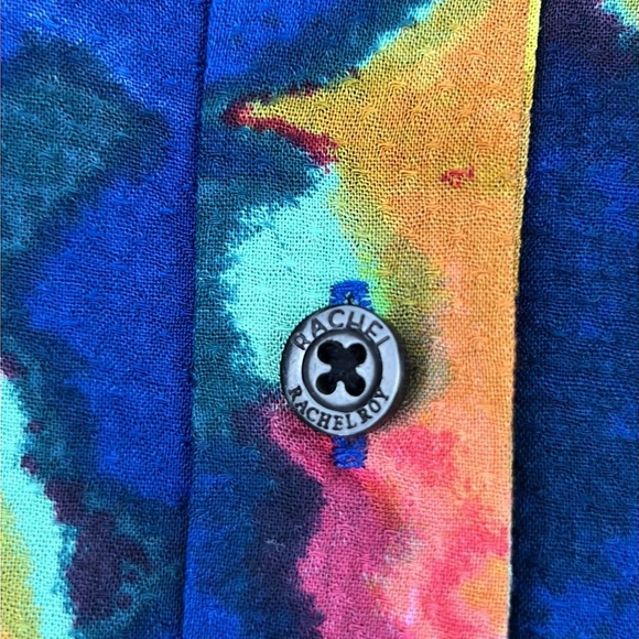 Rachel Rachel Roy Floral Sleeveless button shirt with eyelet  back - Picture 3 of 9